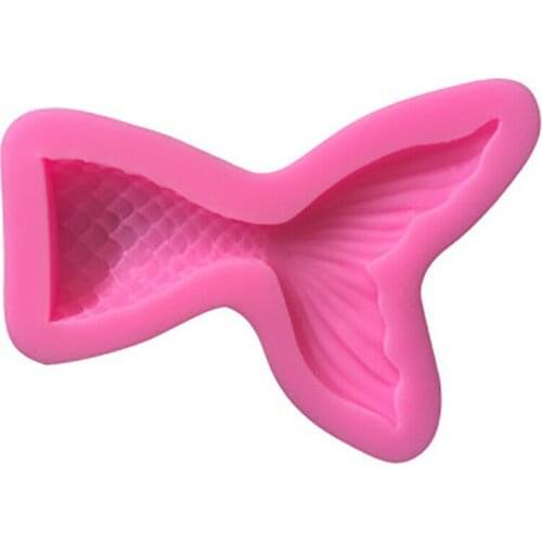 Mermaid Tail Mold Scale Silicone Fondant Cake Mould Decor Sugar Chocolate