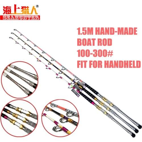 Xigongfang Kingsnakes Fishing-Rod FRP Handmade Boat Lure FUJI HB Guides100-300#1.5m Spinning