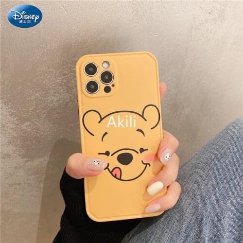DISNEY 2021 Mickey Silicone Case for IPhone 11 Pro Xs Max FOR IPhone 12 12PRO 12PROMAX Official Liquid Silicon 360 Full Cover