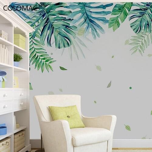 Colomac Custom Nordic Modern Bedroom Background Wallpaper Banana Leaf Decorative Wall Covering Living Room Decor Drop Shopping