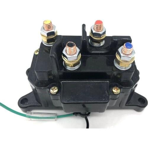 Universal 250AMP 12V Solenoid Relay Contactor & Rocker Switch For ATV Winch