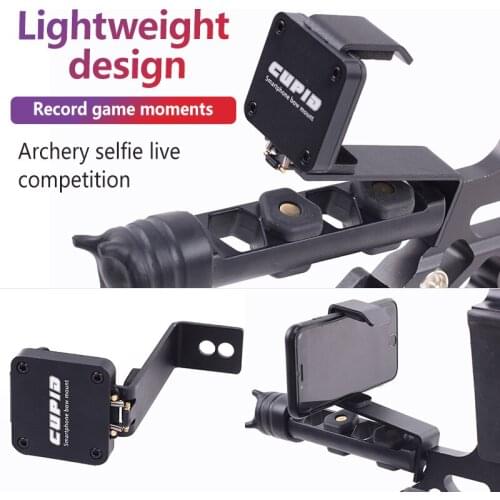 Universal phone stand Bow Mounts Camera Phone Holder for Compound and Recurve Bow Archery Hunting Shooting Record