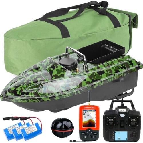 VERY100 500M RC Wireless Fishing Bait Boat GPS Position Hook/Bait post,LCD GPS Sonar Fish Finder,Bag,Batteries for Angling Sport