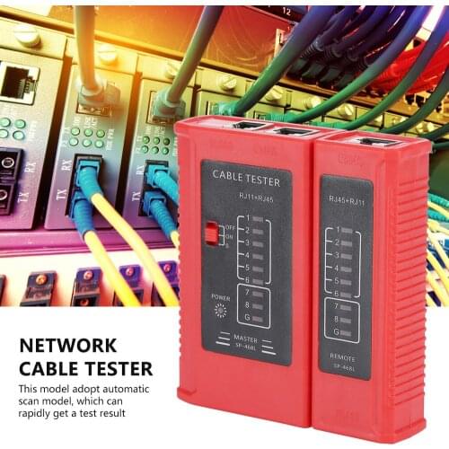 WZ-468 Network Cable Tester Cable Lan Tester With Automatic Scan Model For Testing RJ45 Ethernet Cables & RJ11 Cables