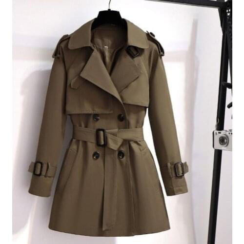 Fashion New Spring Autumn Women Trench Coat Korean Casual Loose Ladies Windbreaker Long Section Belt British Style Temperament