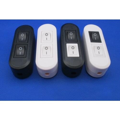 1pcs Double double control table lamp floor lamp mother lamp online switch Two-button dual control switch 110V 250V 10A