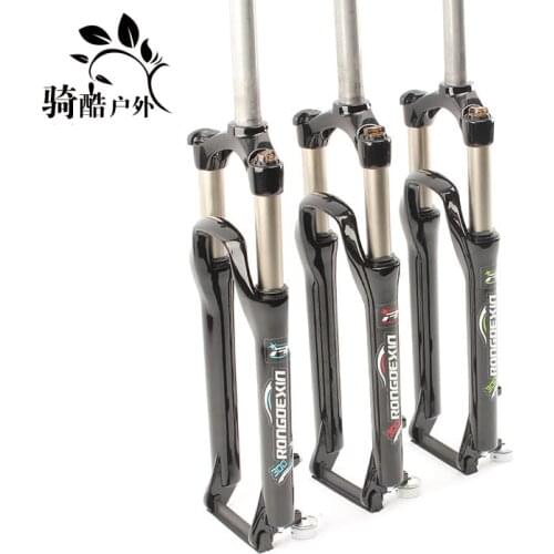1pc Mountain bike suspension fork 26 inch Folding Bike oil spring upgrade lock fork of bicycle