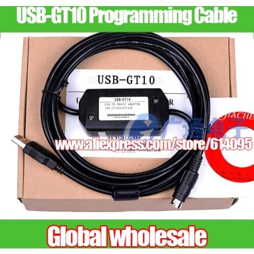 1pcs USB-GT10 Programming Cable For Mitsubishi / GT1020 GT1030 touch screen cable Electronic Data Systems
