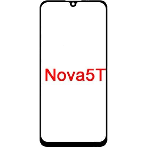 10pcs For Huawei Nova 5T 5i Pro Y7 Enjoy 9S maimang8 9Plus Front Touch Panel LCD Glass Cover Lens Outer Screen Phone Repair Part