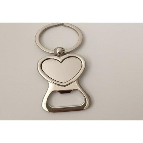 100pcs/lot Fast shipping Love Heart Key Ring Bottle Opener Keychain Key Holder Bottle Opener