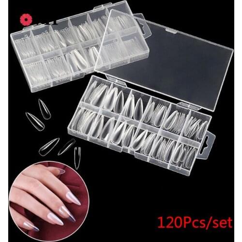 120Pcs Poly Nail Gel Nail Dual Forms Finger Extension UV Builder Nail Tips Tools