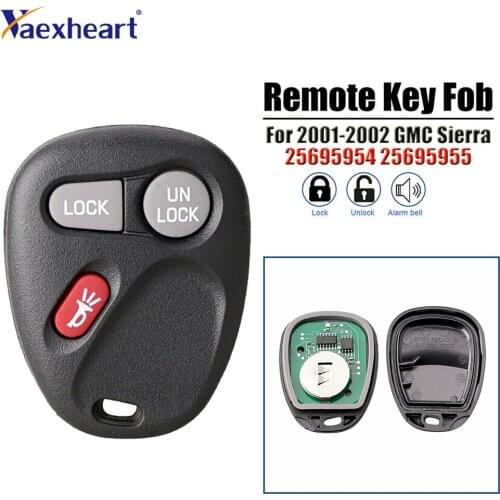 15042968 KOBLEAR1XT 15732803 315Mhz 3 Buttons Keyless Entry Remote Car Key Fob For 2001 2002 2003 2004 Cadillac Chevrolet GMC