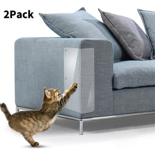 Hot 2pcs Cat Scratch Guards Sofa Protector Paw Pad Corner Guard Protector Cover Deterrent Pad Fit L