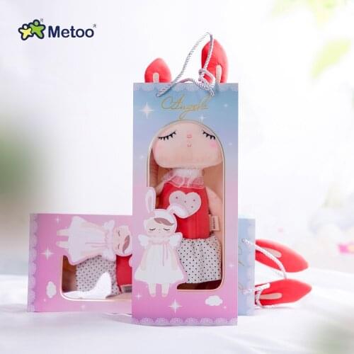 2020 Metoo Classic style unique Gifts Sweet Cute Angela rabbit doll baby plush doll for kids Christmas gift bicycle teapot bowl