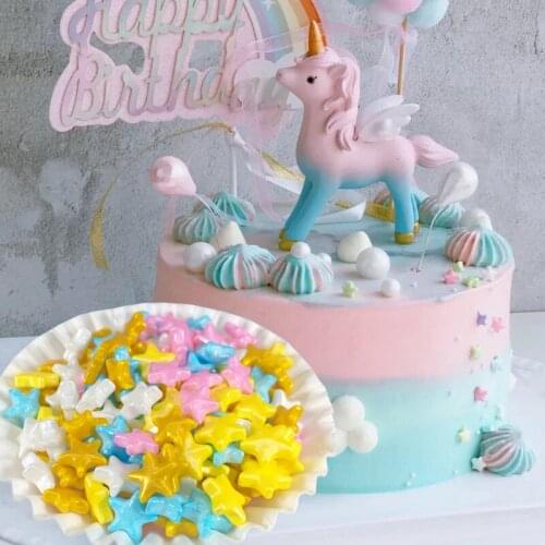 500g Edible Stars Candy Cake Sprinkle Sugar Silver Beads Cake Decoration Sprinkles Ornament Candy Fondant Dessert Embellishment