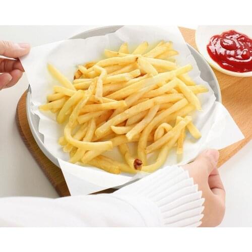 50 Sheet/Bag Tempura Kitchen Paper Oil-Absorbing Sheet For Drain Deep-Fried Food Greaseproof Paper