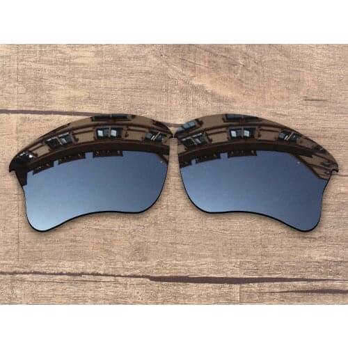 Vonxyz Black Mirror Polarized Replacement Lenses for-Oakley Flak Jacket XLJ Frame