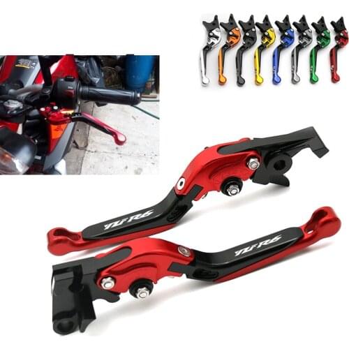 CNC Adjustable Foldable Extendable Motorbike Brakes Clutch Levers For YAMAHA R6 YZF600 YZF-R6 2005 2006 2007 2008 2009-2016 2015