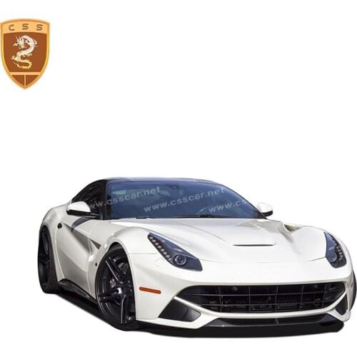 New arrivals for Ferrari f12 Front Lip black carbon fiber front bumper diffuser lip original car parts accessories wholesale