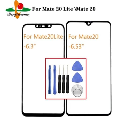 For huawei Mate 20 HMA-L09 HMA-L29 Front Glass Touch Screen Lens LCD Outer Panel Repair For Mate20 lite SNE-AL00 SNE-LX1 Glass