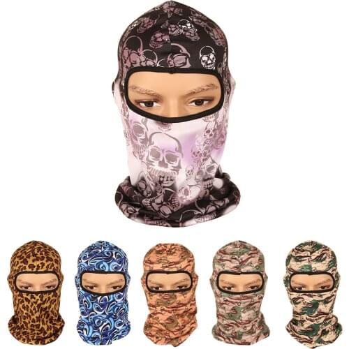Breathable Skull Helmet Cap Summer Motorcycle Cycling Hat Ultraviolet Women Mens Caps Running Balaclava Bandana for Bike