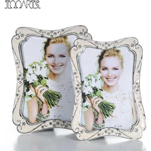 Photo Frame Vintage Picture Frame Flower Edging Embellishment Photo Frame Wedding Christmas Gift