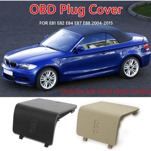 Car Interior Kick Cap OBD Plug Cover LHD Car Styling Accessories Cover Trim for BMW 1 Series E81 E82 E84 E87 E88