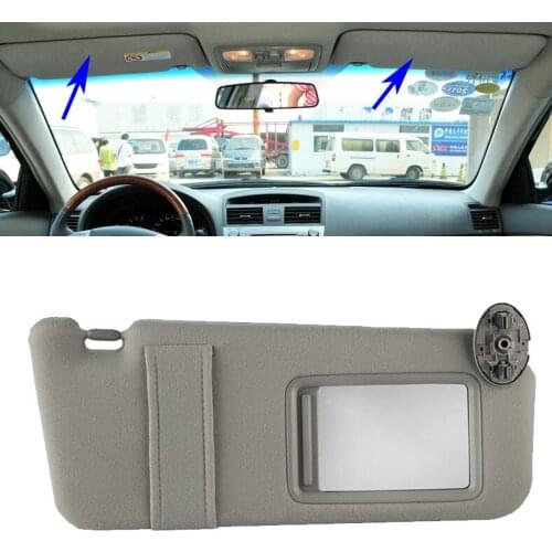 Lofty Richy Car sun visor Sunshade Sun Visor For Toyota Camry 2007-2011 WithOut Sunroof PP plastic shell Fabric 74320-06780-E0