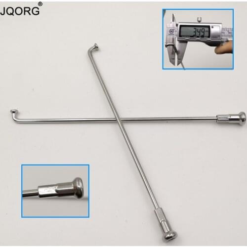 Material 304 Stainless Steel Motorcycle Spokes Diameter 3.5mm J-bend Lighting Sliver Color Motocross Spokes With SUS304 Nipples