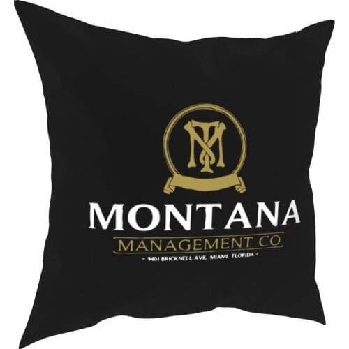Montana Management Firma Kissen Fall Scarface Pacino Gangster Film Kissen Abdeckung Dekorative Kissen für Bett 40x40cm