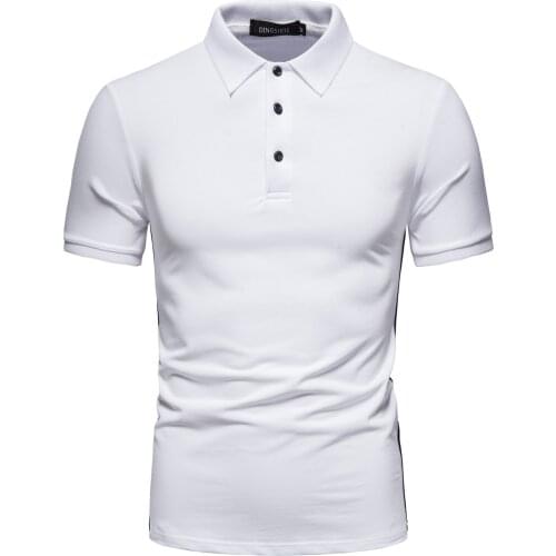 Mens Fashion Trend Short Sleeve Polo Shirt Casual Top