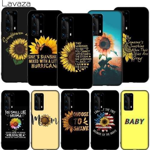 Lavaza K125 Small Daisy Sunflower Soft Case for Huawei Mate Nova 2 2i 3 3i 4E 5 5i 5T Smart 6 7 10 20 30 SE Pro Lite