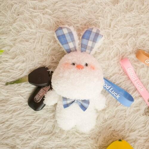 Cute Stuffed Animal Set Keychain Pig Bear Bunny Plush Action Figure Key Chain Doll Pendant Bag Accessories Baby Keyring Plush