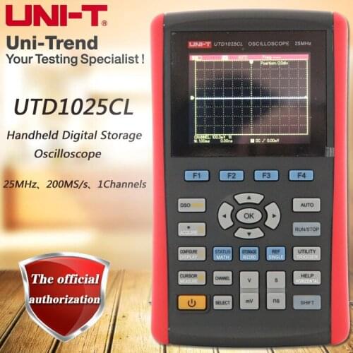UNI-T UTD1025CL single-channel handheld digital storage oscilloscope / 25MHz bandwidth / 200MS / s sampling