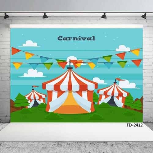 Outdoor Carnival Photographic Backdrops Vinyl Photo Studio Backgrounds for Baby Children Party Photobooth Photo Shootings