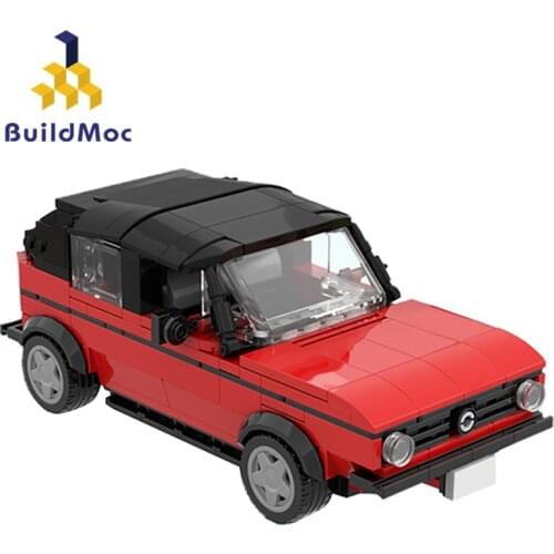 Buildmoc Technical Car Creator Golf 1 Cabrio Big Bang Theory Pennys Car Speed Champions Super Racing Building Blocks Toys Gifts