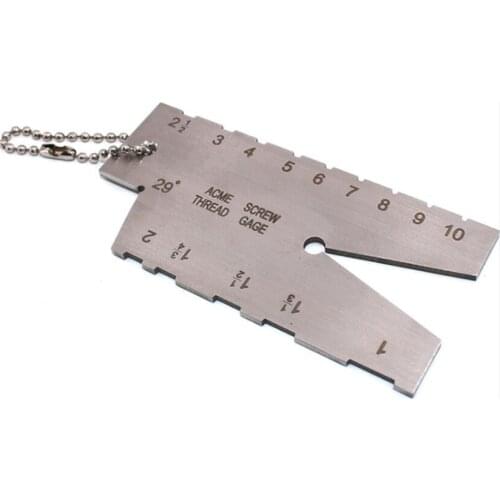 Trapezoidal Thread Tool Template T-shaped angle pattern 29degree 30degree T-type thread gauge hardware tool