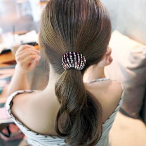 Hair Hoop Convenient Non-slip Bird Nest Shape Flexible Hair Tie for Long Hair Barrettes Hair Clips Hair Claw Hairpins Crab Claws