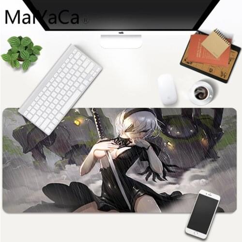 Nier Automata girl Vintage Cool Anti-Slip Durable Rubber Computermats Size for 7.08*8.65inch and 9.83*11.4inch Gaming Mousepads