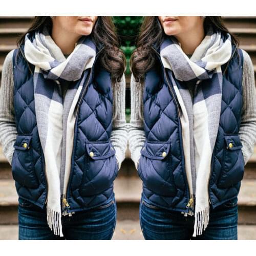 New Arrivals Fashion Ladies Gilet Women Warmer Sleeveless Waistcoat Jacket Coat Winter Jacket Vest