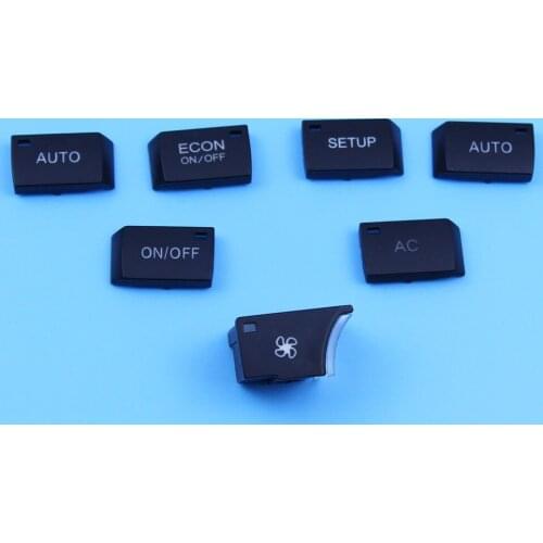 1pcs MMI Air conditioning panel button Multimedia switch Auto Econ setup button Cover Cap for audi A6 C6 2005 2006 2008 09 2011
