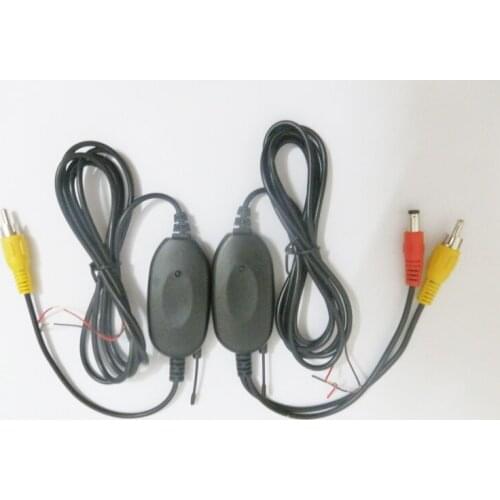 2.4G Wireless RCA Video Transmitter and Receiver Kit for Car DVD Monitor Rear View Camera Reverse Backup Veihcle Front Cameras