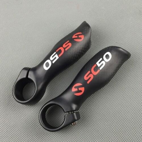 2016 NEW 1 Pair TOSEEK EC50 Cycling MTB Mountain Bike bicycle UD Matte Full Carbon Fiber Handlebar Bar ends Bicycle Parts