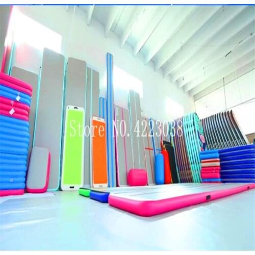 3*1*0.2m Air Track Inflatable Gymnastics Tumbling Mat AirTrack for Yoga Cheerleading Practice Gymnastics Beach Park Home Use