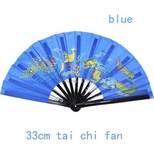 38CM bamboo tai chi fan left hand and right hand ,chinese`s KUNG FU fan \martial arts fan ,Use of fitness or group performance
