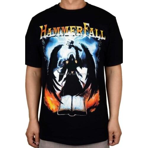 9 designs 3D Thor Demon Hunter Hammerfall Rock Brand shirt mma fitness Hardrock heavy Dark Metal 100%Cotton skateboard camiseta