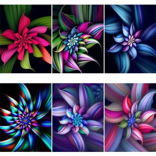 Diamond Painting Mandala Full Drill Cross Stitch Kits for Adults Abstract Floral Mosaic Art Accessory Rhinestones for Home Decor
