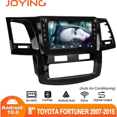 JOYING 1 din Android Head Unit 8”Car Radio Multimedia Player Car Intelligent System For 2007-2015 Toyota Fortuner GPS Navigation