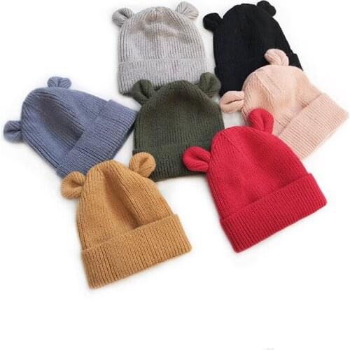 Bear Leader Kids Beanie Cap Infant Newborn Baby Boy Girl Hat Warm Children Baby Autumn Winter Girls Hat Kids Toddler Cap