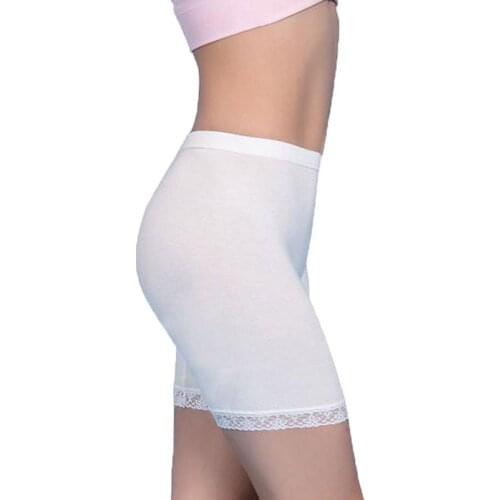 White Black beige big size Safety Shorts Short Elastic Lace Pants Safe Underwear dress underpant summer dress safe boyshorts